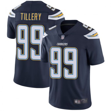 Los Angeles Chargers NFL Football Jerry Tillery Navy Blue Jersey Men Limited 99 Home Vapor Untouchable